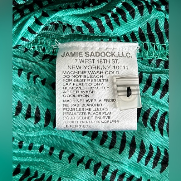 Jamie Sadock Green and Black Patterned Golf Shirt - Picture 6 of 8